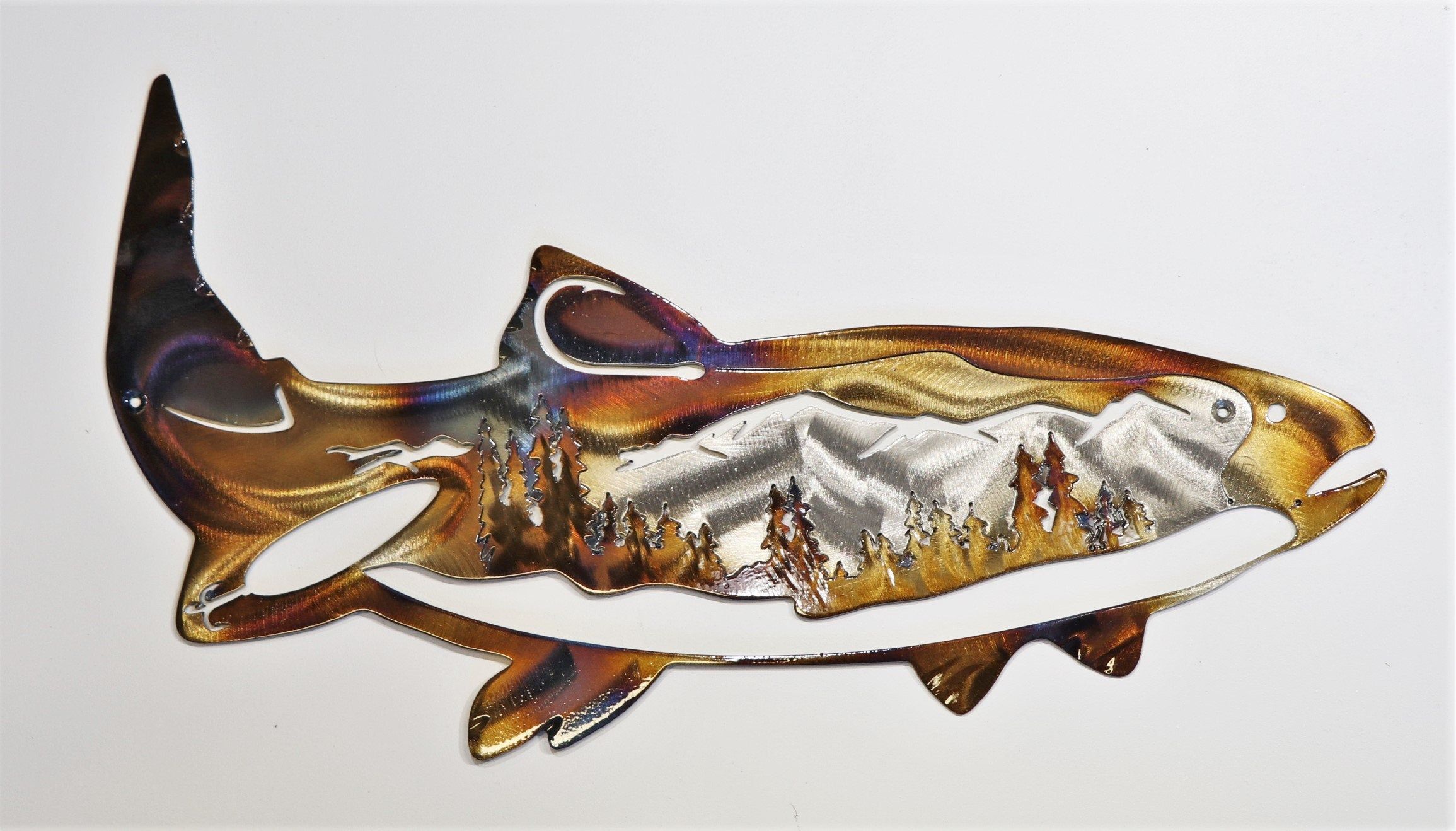 Fish Scene Metal Wall Art | Iron Mountain Studios Pertaining To Fish Wall Art (View 13 of 15)