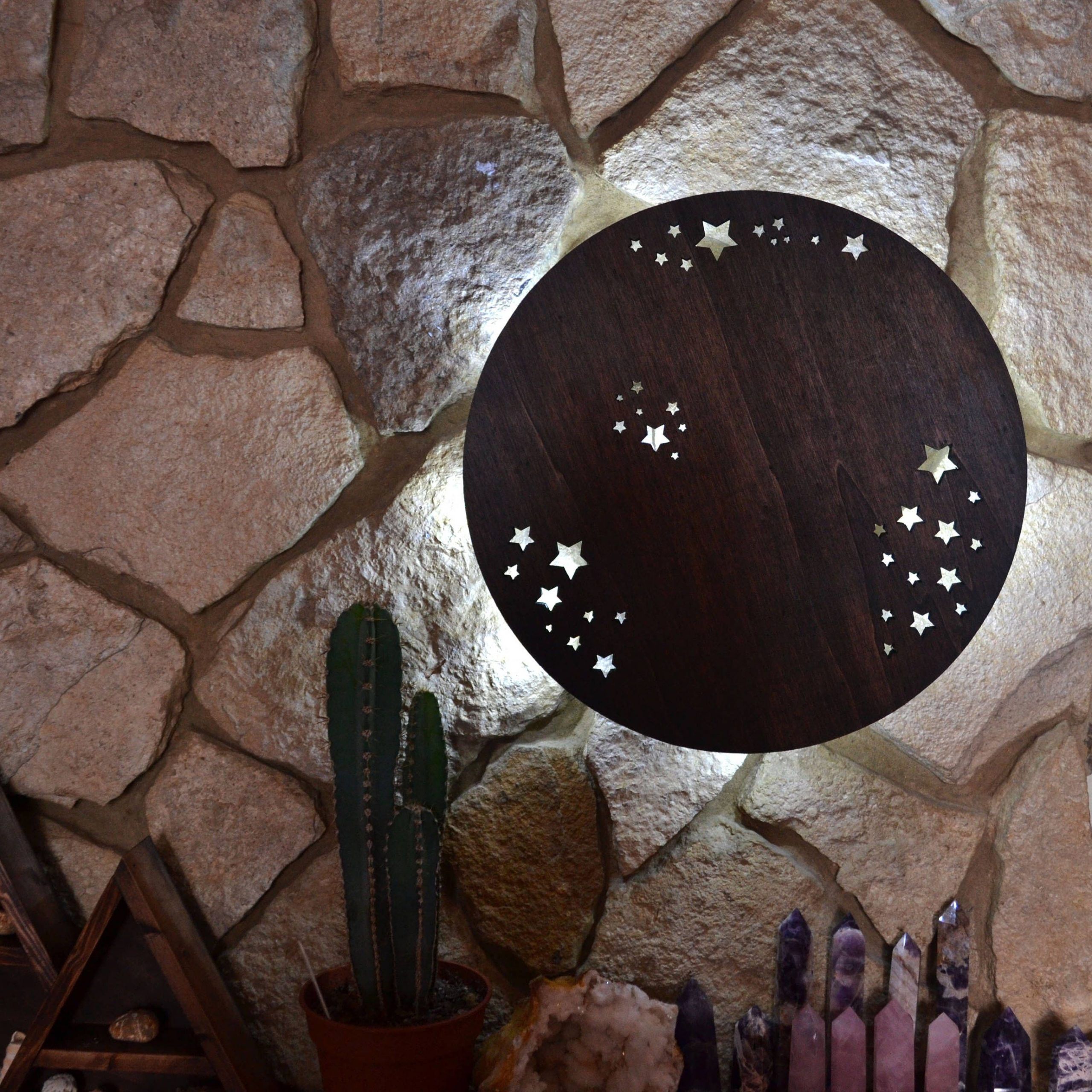 Full Moon Wall Light, Moon Wall Artcoppermoonboutique On Etsy Https In Moonlight Wall Art (View 1 of 15)
