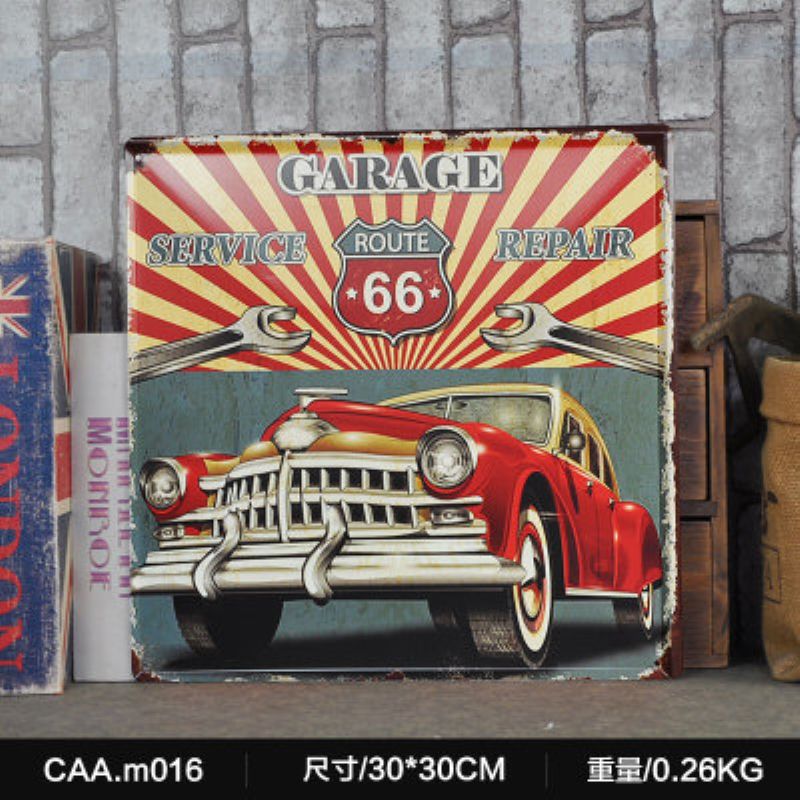 Garage Service Repair Large Vintage Metal Painting Poster Wall Sticker Within Mechanics Wall Art (View 10 of 15)