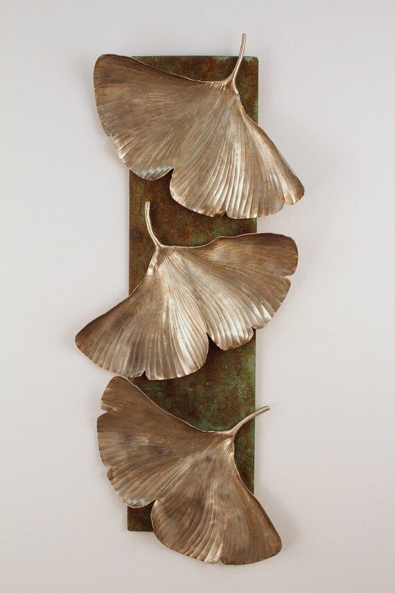 Ginkgo Leaf Metal Wall Sculpture In Leaf Metal Wall Art (View 8 of 15)