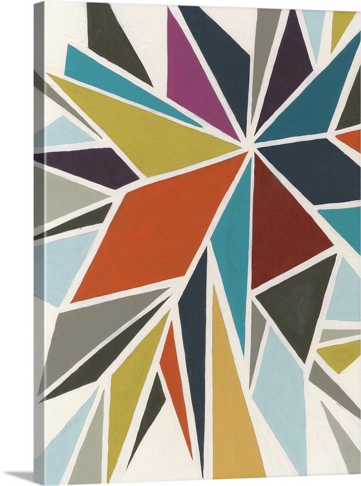 Great Big Canvas | "Pinwheel I" Canvas Wall Art – 18X24 – Walmart Pertaining To Pinwheel Wall Art (View 11 of 15)