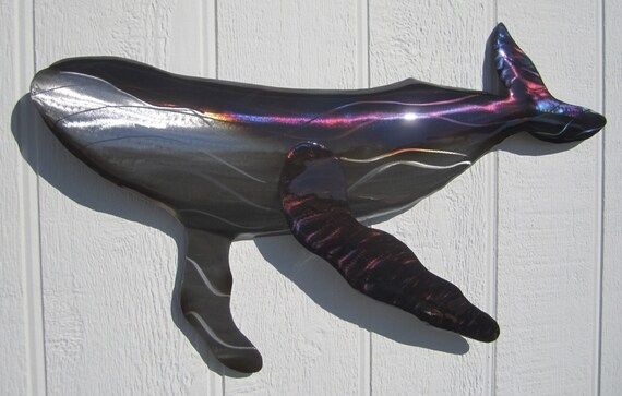 Humpback Whale 3D Metal Wall Sculpture Hand Shaped Original Within Humpback Whale Wall Art (View 10 of 15)