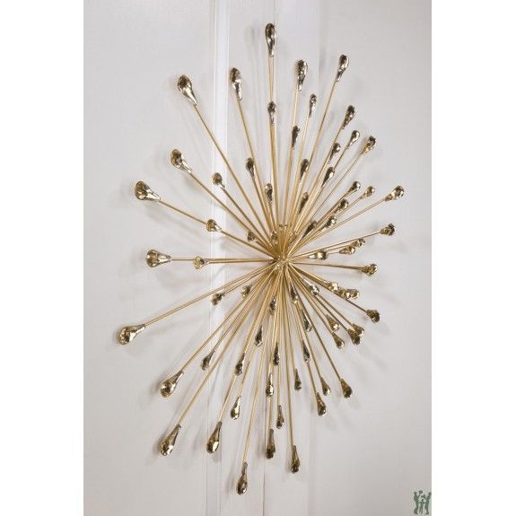 Jelena Gold Starburst Metal Wall Art Throughout Gold And White Metal Wall Art (View 12 of 15)