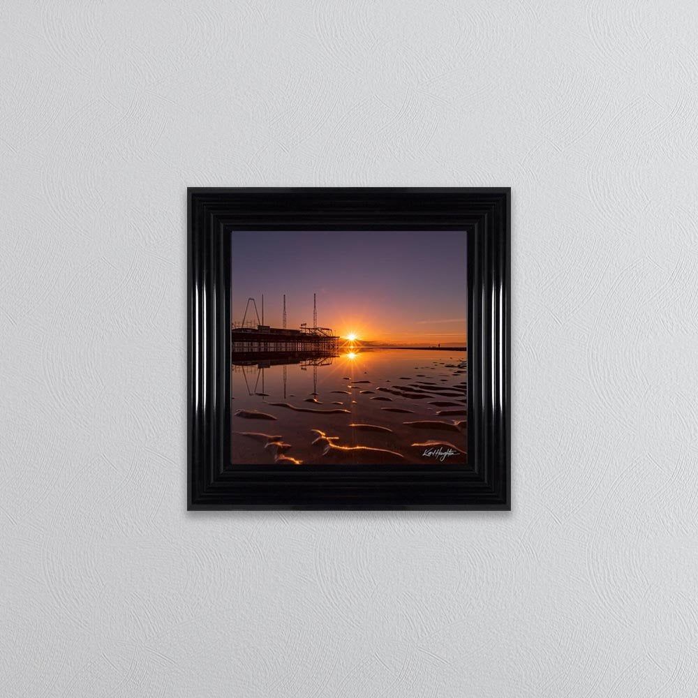 Karl Houghton Sunset Over Blackpool Pier Framed Wall Art | 1Wall For Pier Wall Art (View 15 of 15)