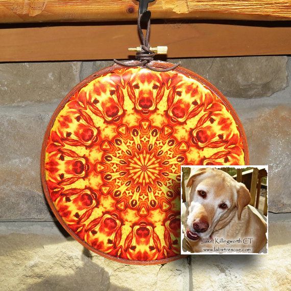 Labrador Retriever Rescue Dog Tailspinner – Abstract Native Mandala Within Tail Spin Wall Art (View 1 of 15)