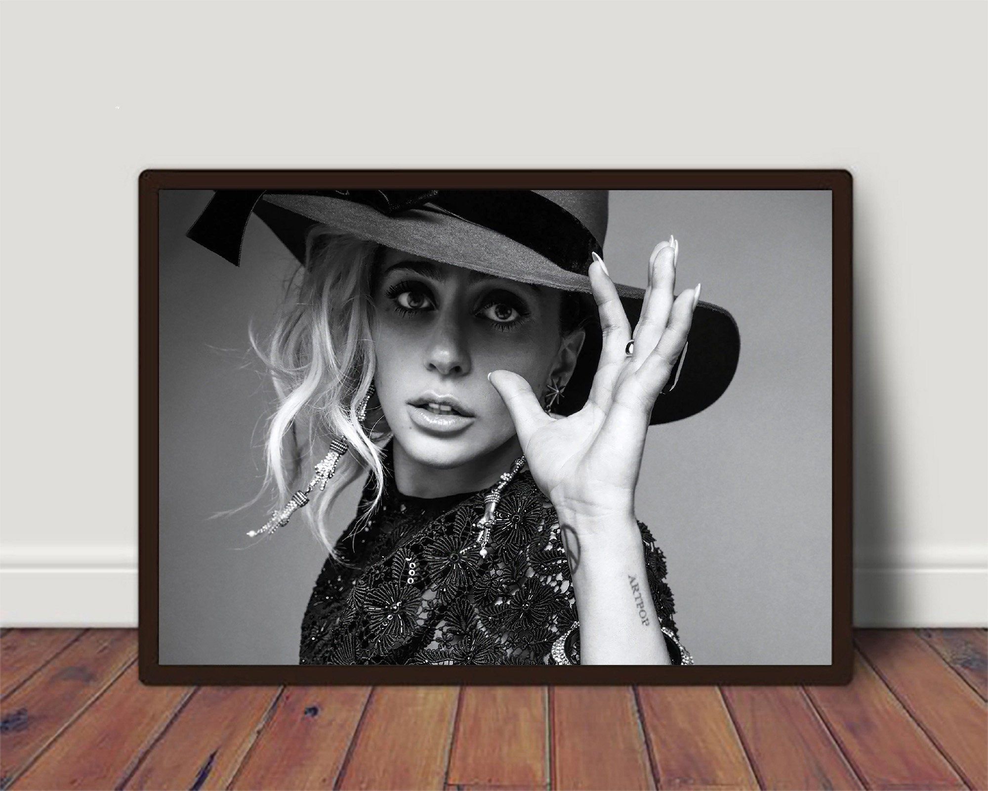 Lady Gaga Print, Lady Gaga Wall Art Print, Pop Music Singer Print, Ledy In Lady Wall Art (View 13 of 15)
