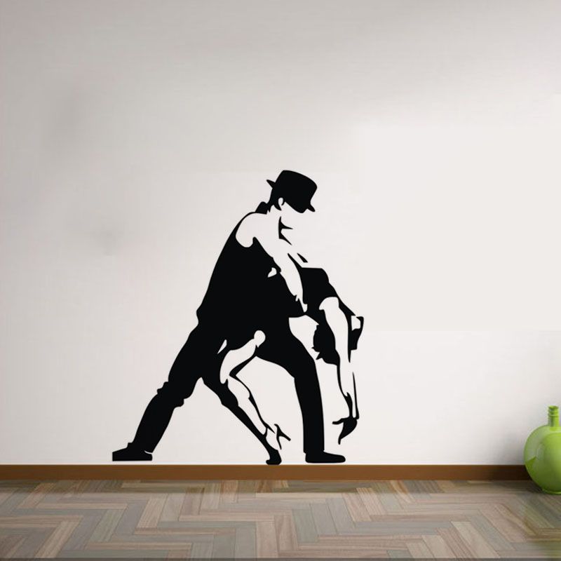 Latin Dance Wall Decor Sticker Vinyl Art Decals Wall Stickers Home Pertaining To Dancers Wall Art (View 9 of 15)