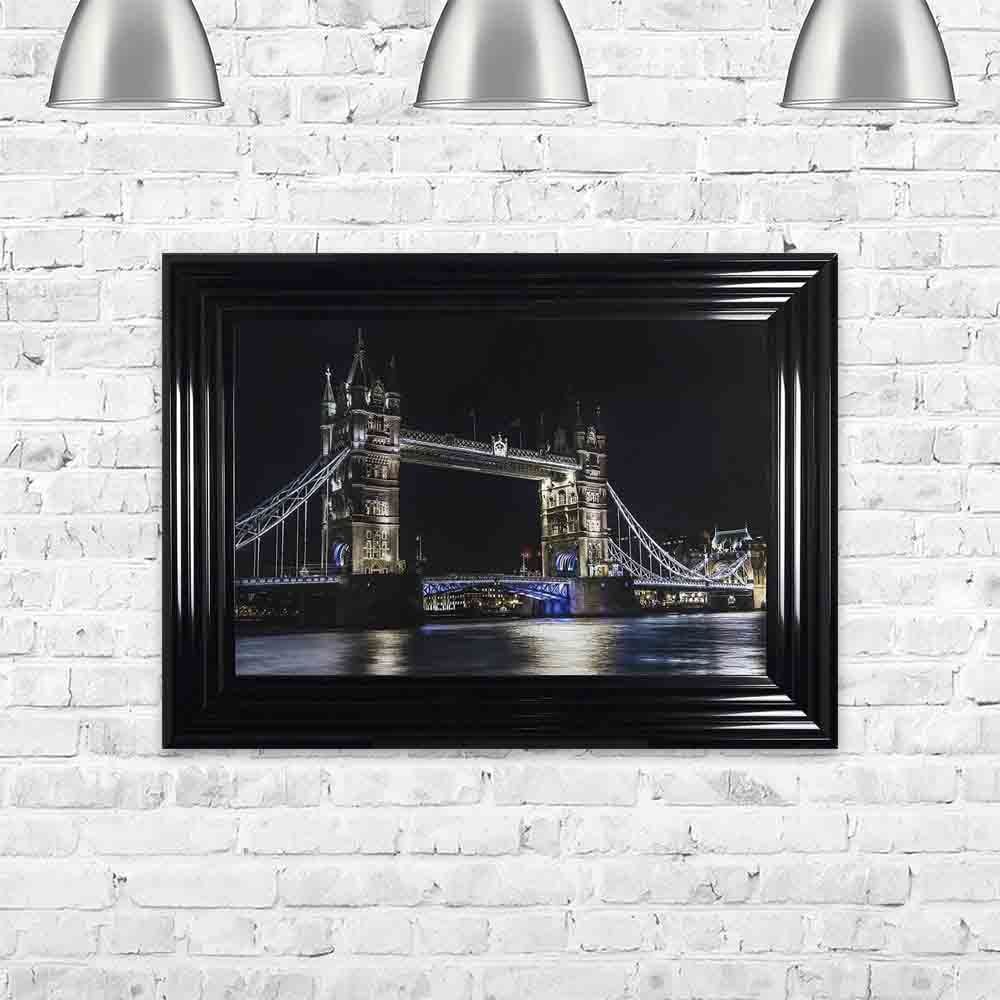 London's Tower Bridge At Night Framed Wall Artshh Interiors Throughout Tower Wall Art (View 12 of 15)