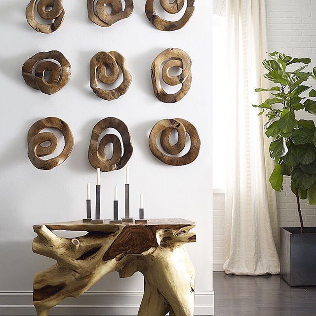 #Makeastatement With These Amazing Teak Swirl Dimensional Art Pieces With Swirly Rectangular Wall Art (View 2 of 15)
