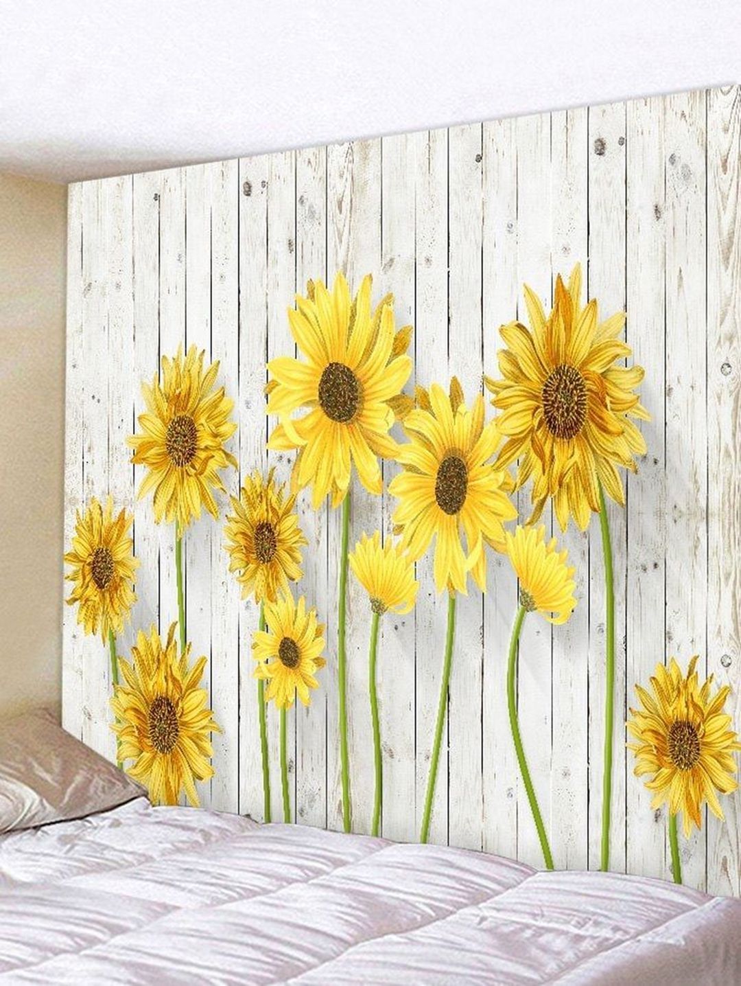 Marvelous Lovely 9 Diy Sunflower Bedroom Decoration Ideas Https With Regard To Sunflower Metal Framed Wall Art (View 9 of 15)