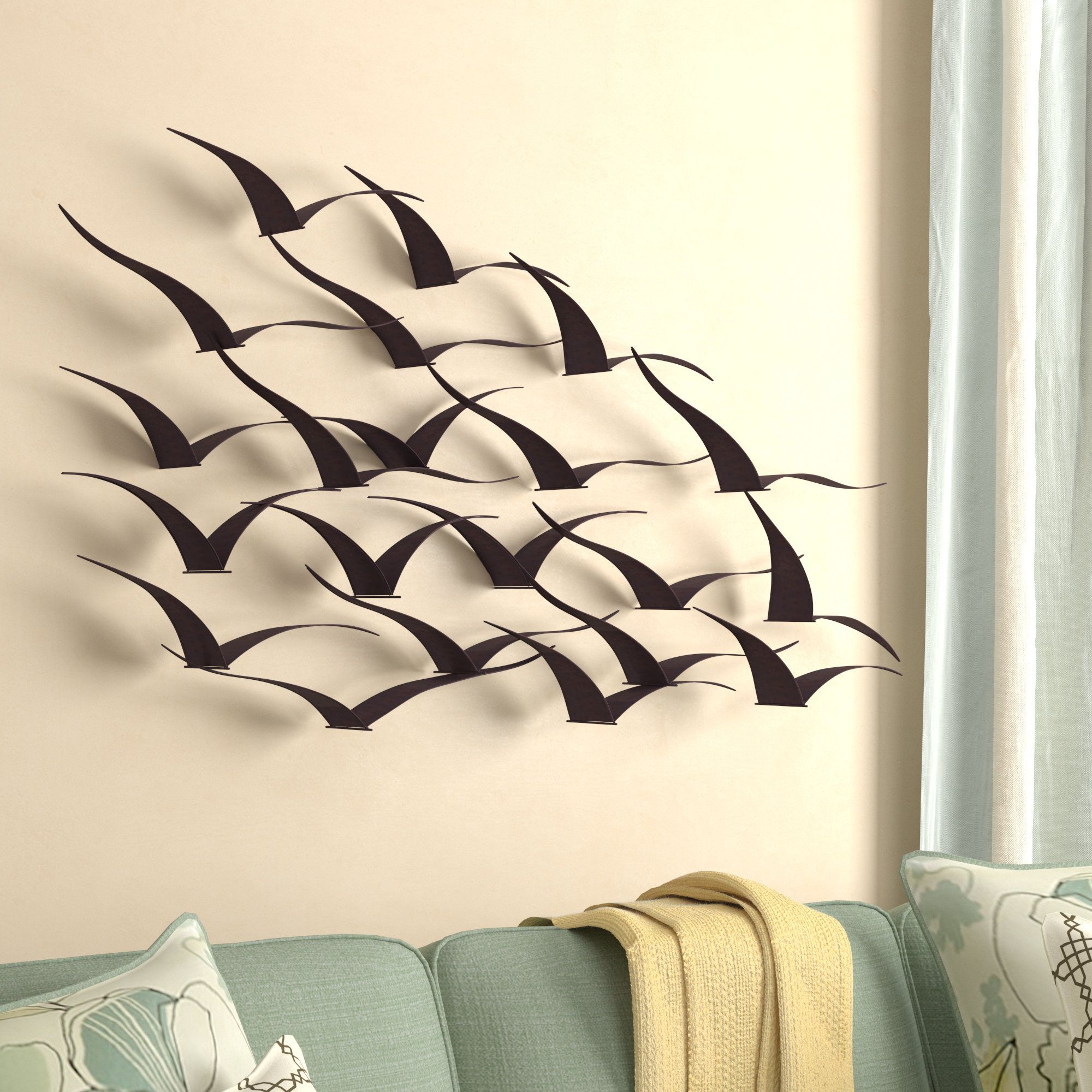 Metal Bird Wall Decor You'Ll Love In 2021 – Visualhunt Throughout Wooden Blocks Metal Wall Art (View 6 of 15)