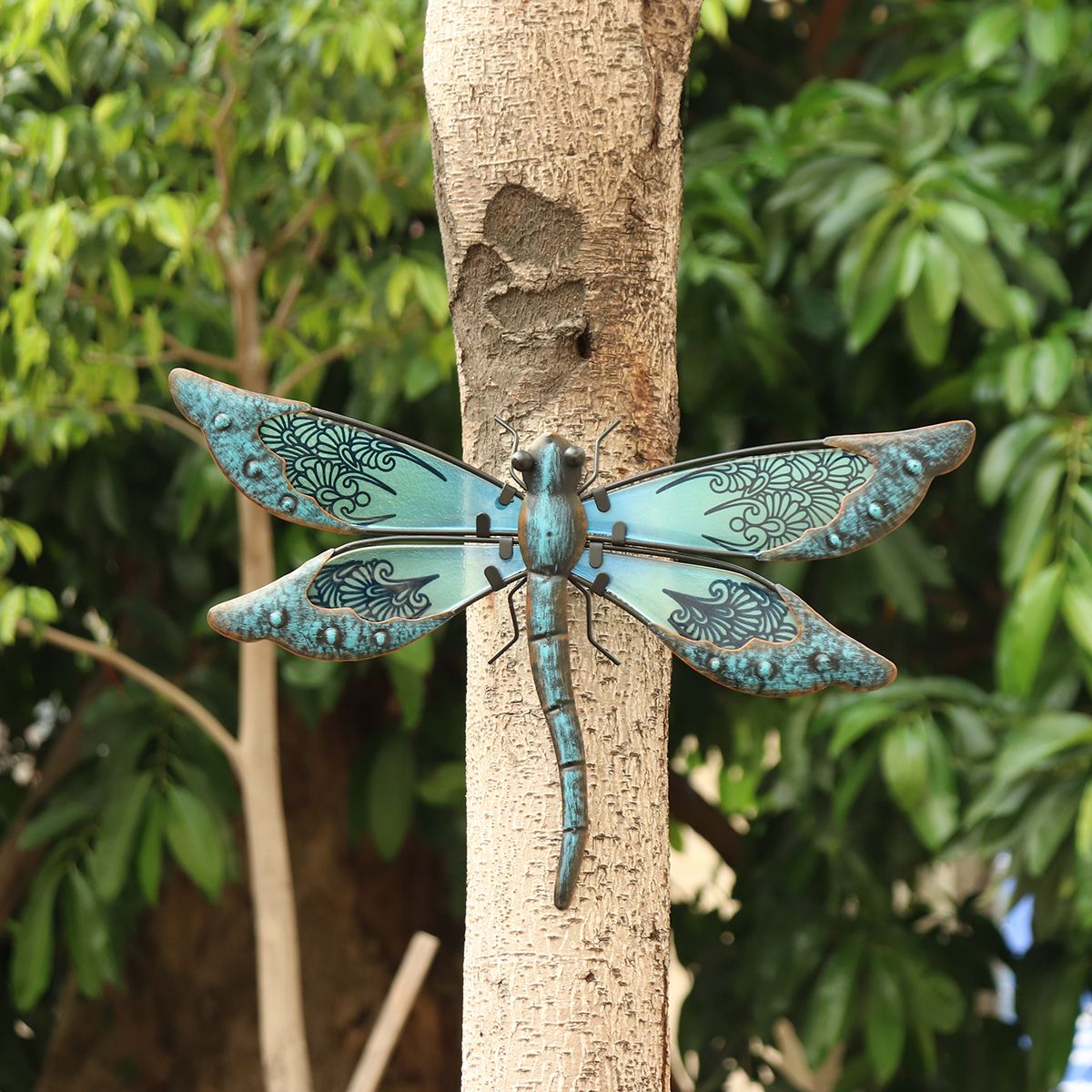 Metal Dragonfly 3d Wall Art Garden Sculpture Decoration Fence Ornaments For Dragonflies Wall Art (View 12 of 15)