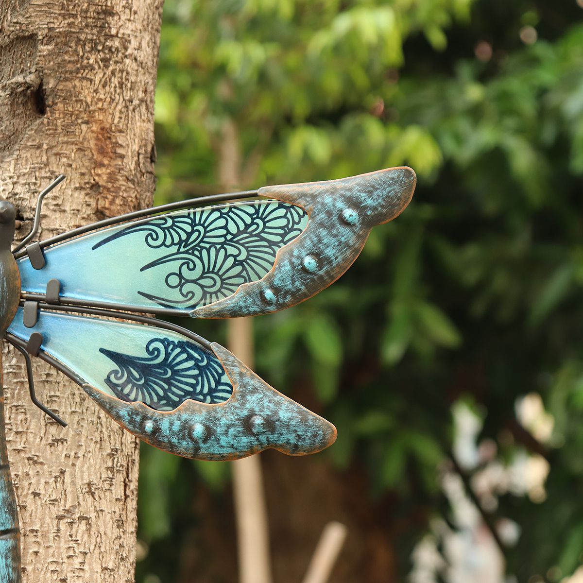 Metal Dragonfly 3d Wall Art Garden Sculpture Decoration Fence Ornaments Throughout Dragonflies Wall Art (View 4 of 15)
