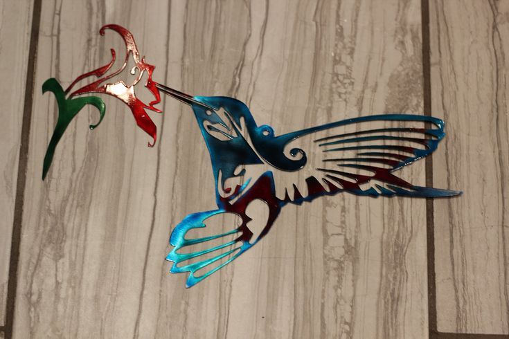 Metal Hummingbird Hummingbird Metal Wall Art Metal Wall | Etsy In 2021 With Bird Metal Wall Art (View 10 of 15)