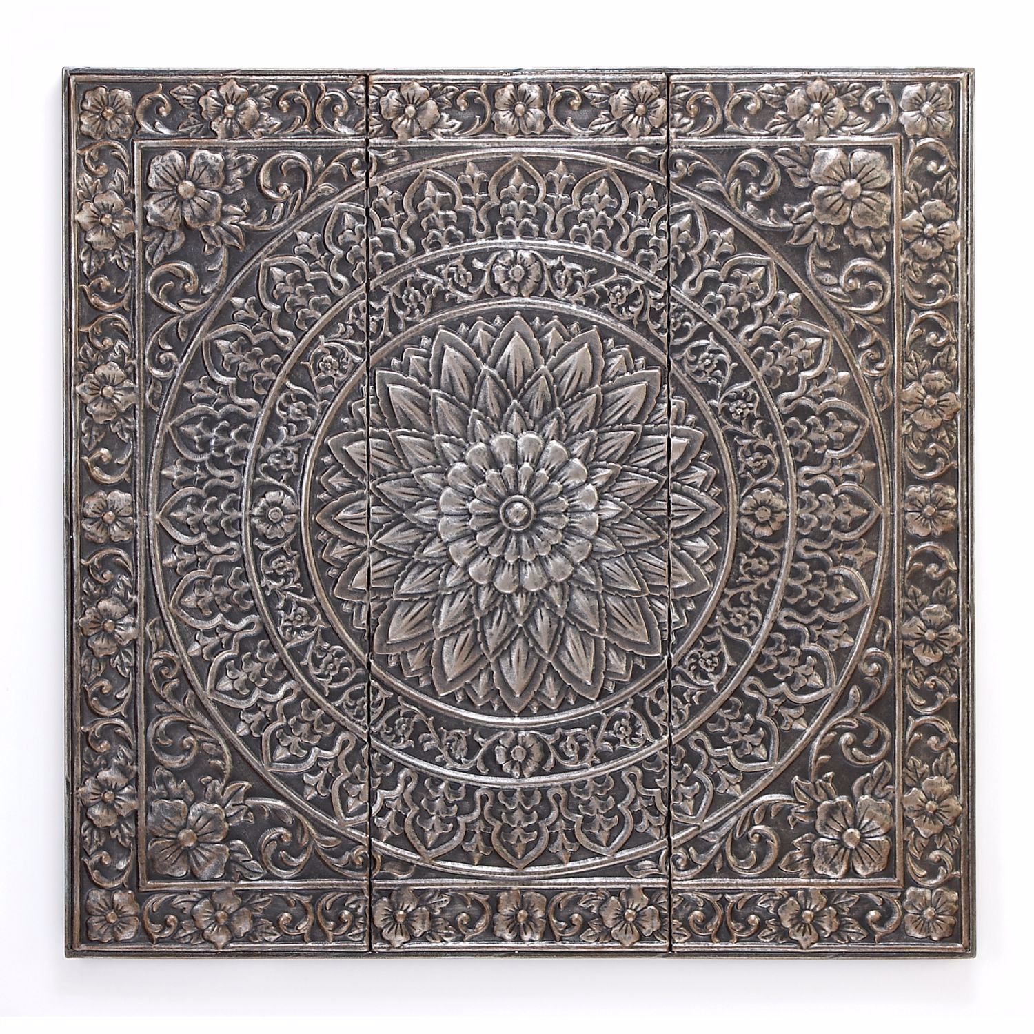 Metal Square Medallion Wall Decor | 80951 Cp2 | Uma Enterprises | Afw Within Square Brass Wall Art (View 13 of 15)
