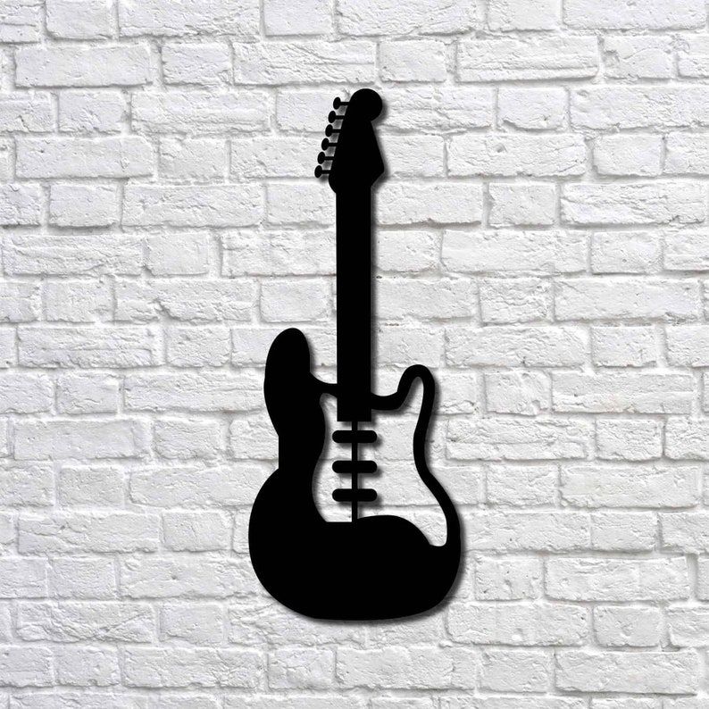 Metal Wall Art Bass Guitar I Interior Decoration Home | Etsy With Regard To The Bassist Wall Art (View 15 of 15)