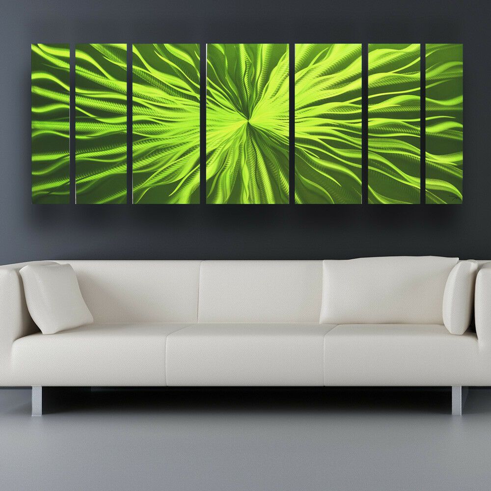 Metal Wall Art Modern Contemporary Abstract Sculpture Painting Home Intended For Painted Metal Wall Art (View 8 of 15)