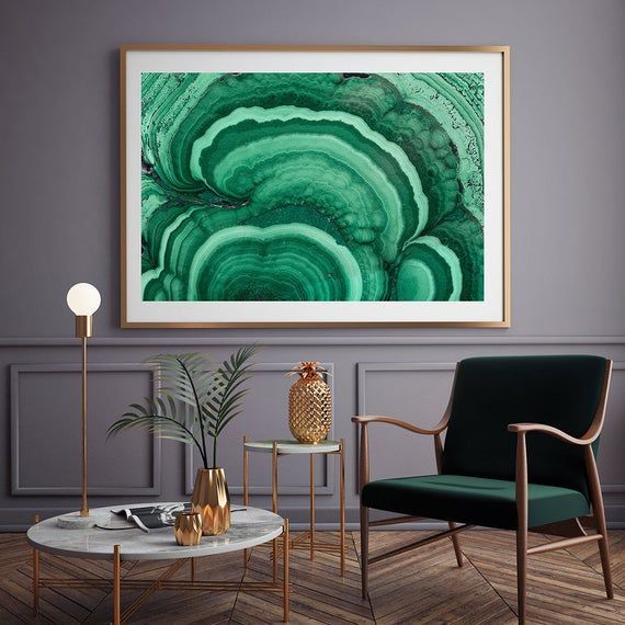 Mineral Photography – (Print # 083) Malachite – Fine Art Print For Minerals Wall Art (View 14 of 15)