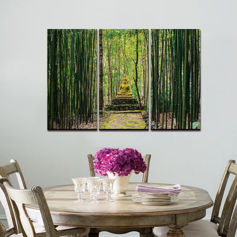 Modern Canvas Painting Wall Art Pictures 3 Panels Framed Artwork Intended For Zen Life Wall Art (View 2 of 15)