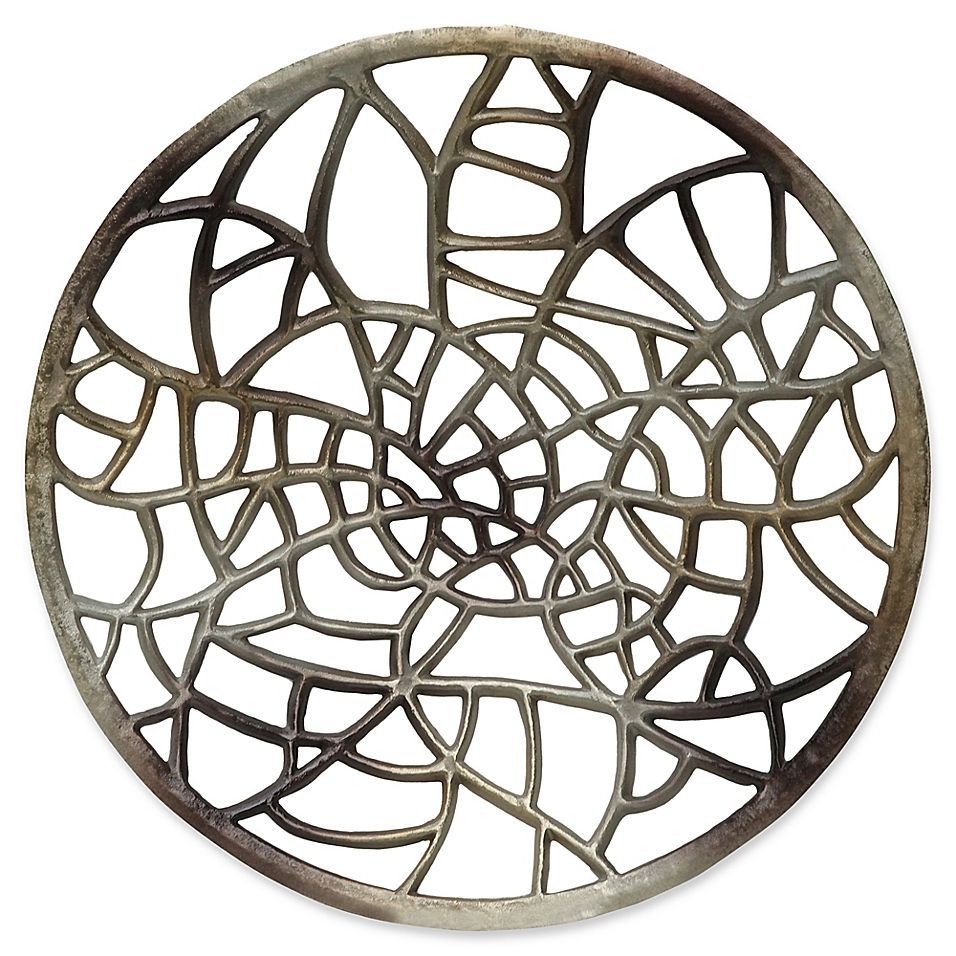 Moe's Home Collection Dream Catcher 1 Wall Art In Nickel Silver | Moe's For Nickel Metal Wall Art (View 6 of 15)