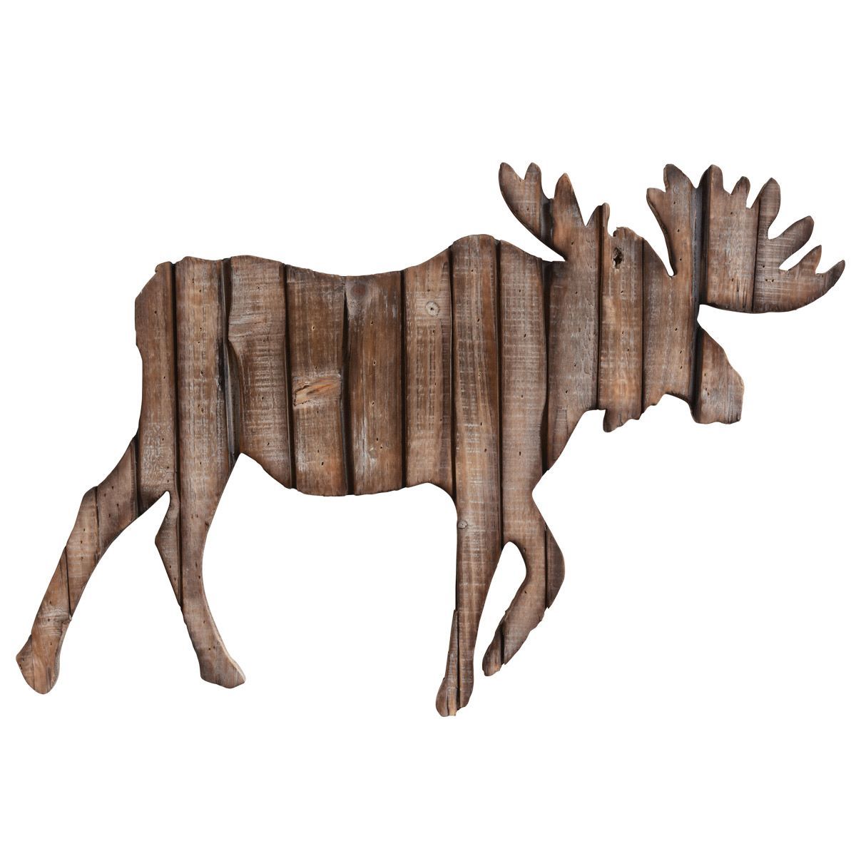 Moose Silhouette Wood Wall Art For Silhouette Wall Art (View 9 of 15)