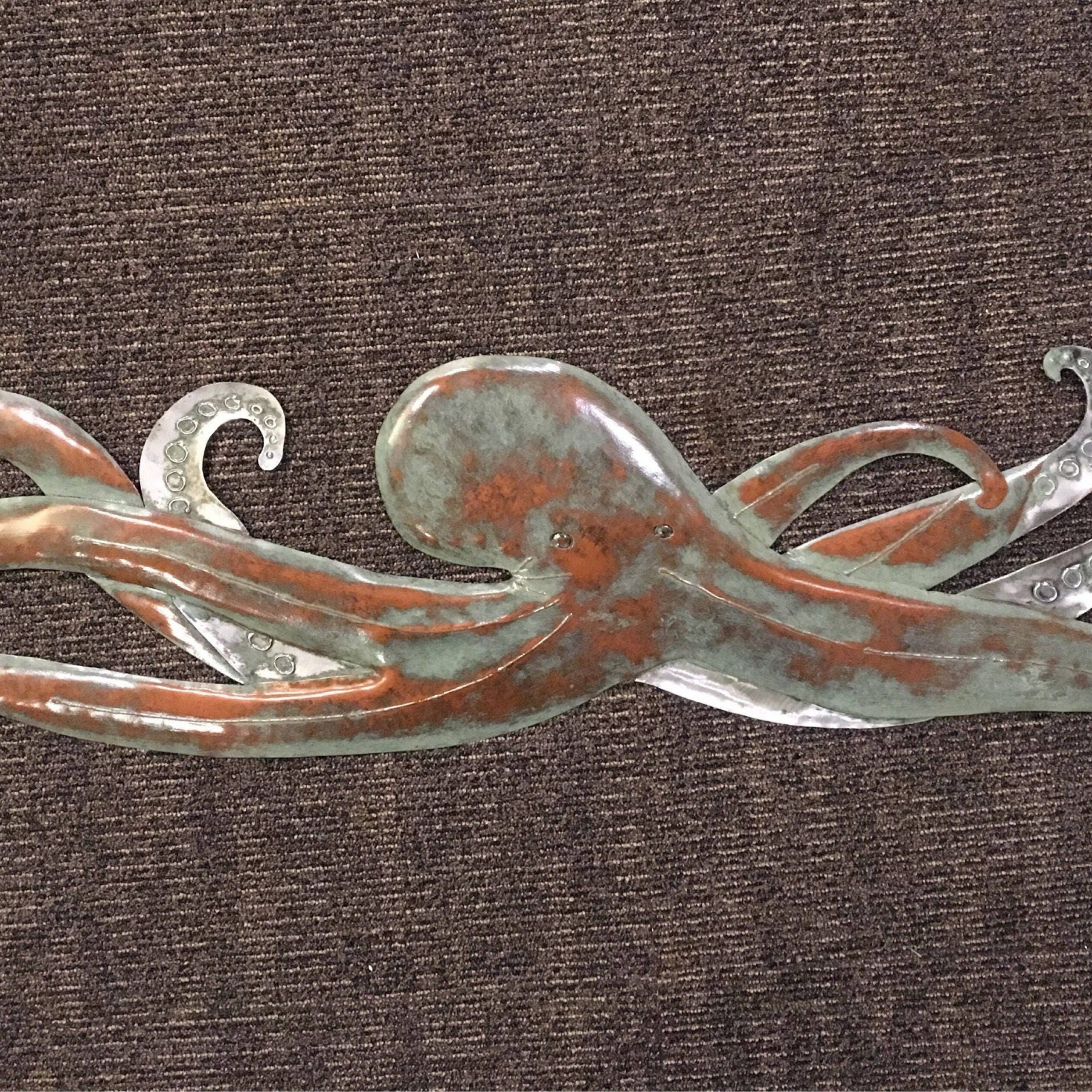 Octopus Metal 48In Handmade Wall Art Sculpture Free Shipping In The Us Inside Octopus Metal Wall Sculptures (View 13 of 15)