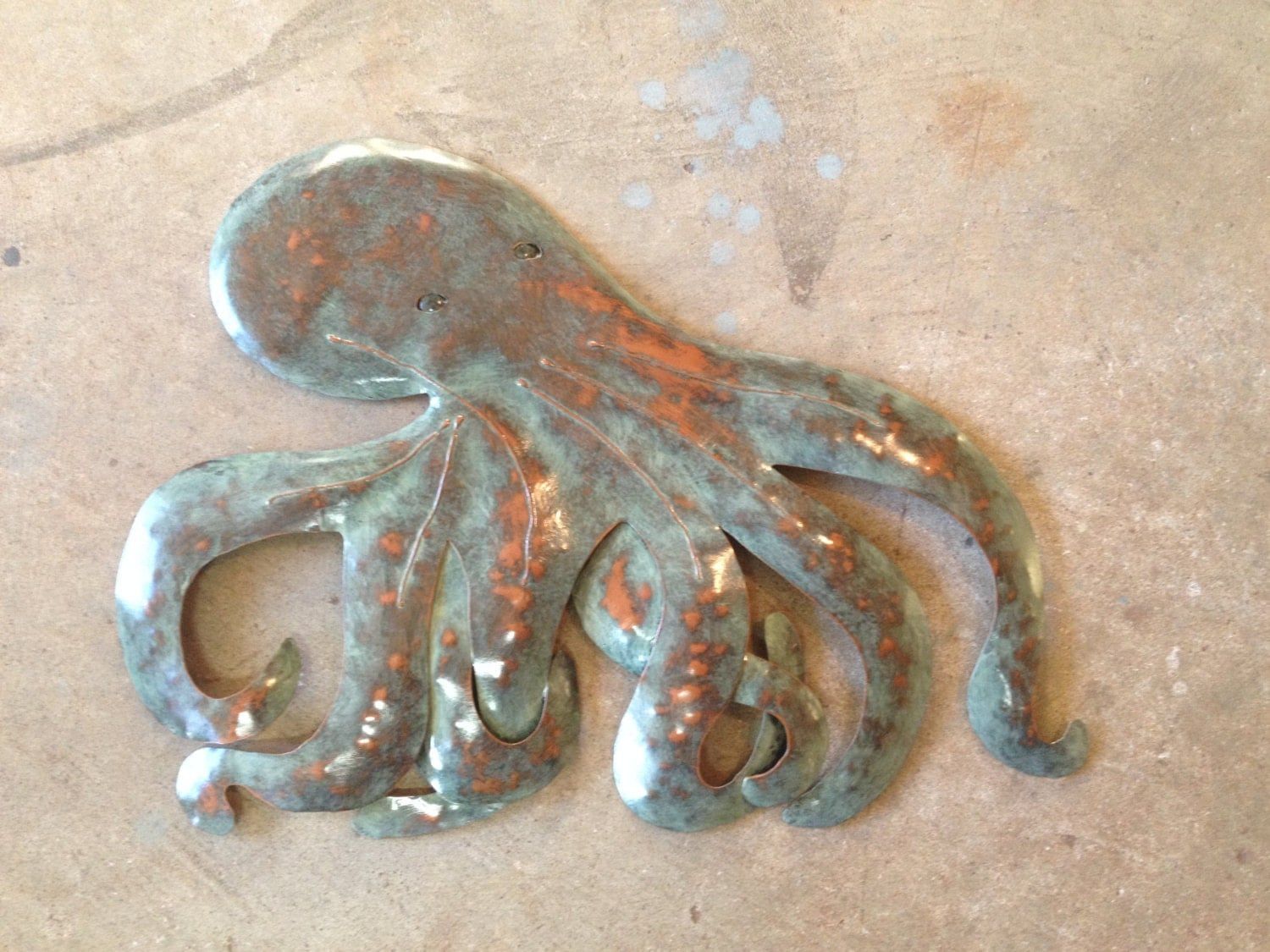 Octopus Metal Art Wall Sculpture Tropicalsallenbachfishart Intended For Octopus Metal Wall Sculptures (View 8 of 15)