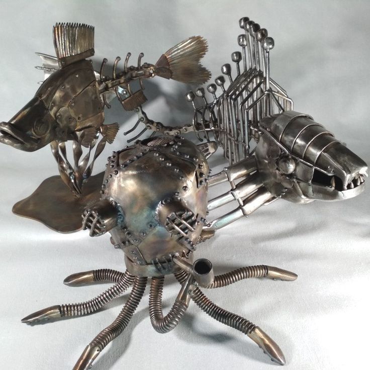 Octopus Poulpe Stainless Steel Metal Sculpture Steampunk | Etsy In 2021 Pertaining To Stainless Steel Metal Wall Sculptures (View 10 of 15)