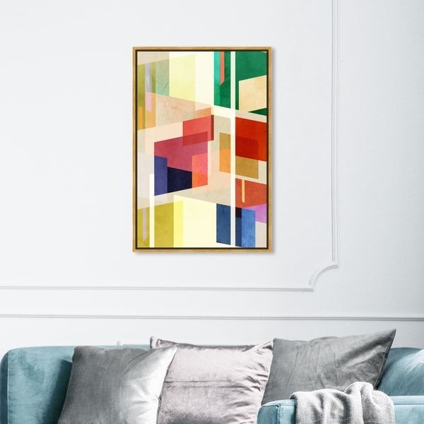 Oliver Gal Abstract Wall Art Framed Canvas Prints 'midcentury Square For Square Canvas Wall Art (View 6 of 15)