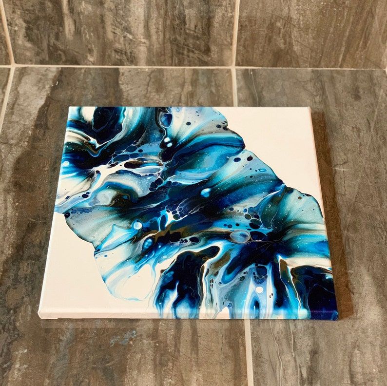 Original Acrylic Pour Painting Dutch Pour Fluid Art Wall | Etsy With Regard To Fluid Wall Art (View 3 of 15)