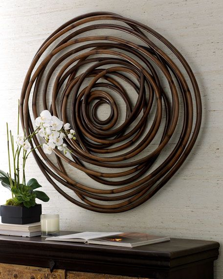 Palecek Wood Swirl Wall Decor Within Swirly Rectangular Wall Art (View 7 of 15)