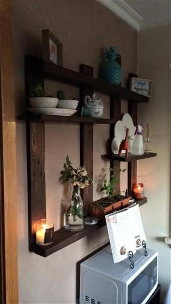 Pallet Shelf For Wall Decor – Easy Pallet Ideas Within Wall Art With Shelves (View 10 of 15)