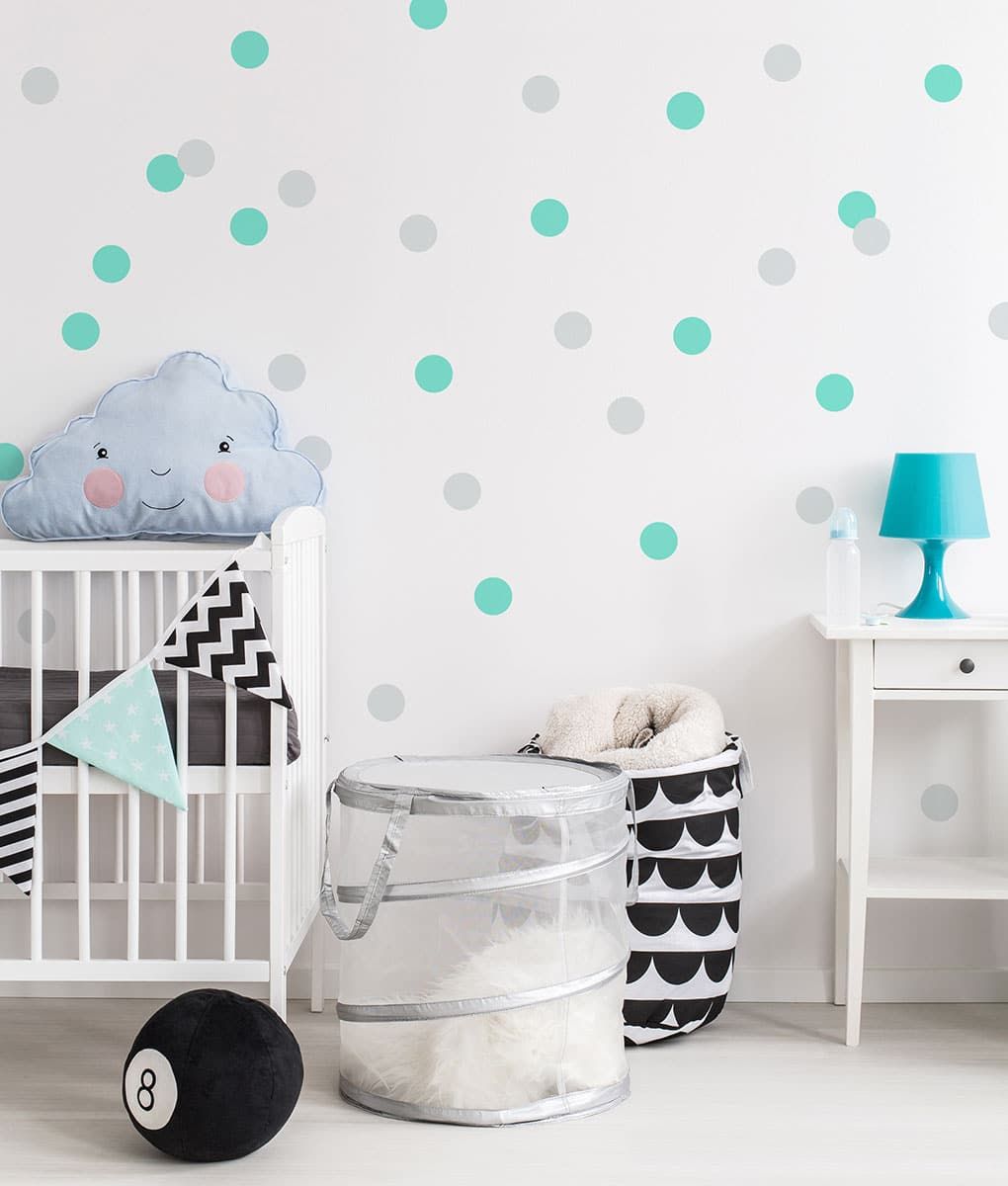Polka Dot Wall Decals & Stickers | Removable Nursery Decor | 41 Orchard Regarding Open Dotswall Art (View 6 of 15)