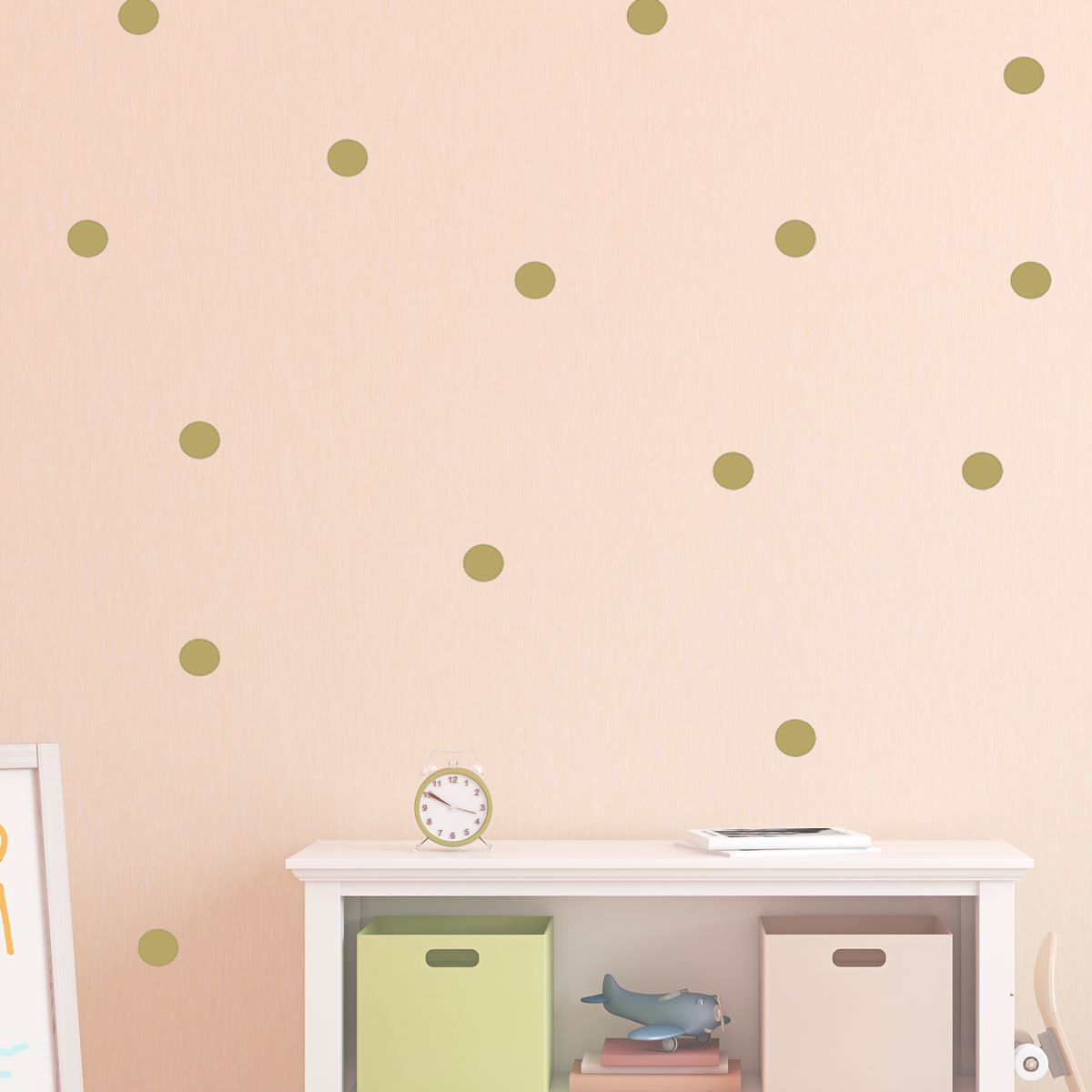 Polka Dot Wall Stickers Decal Childs Kids Vinyl Art Home Decor Spots Inside Open Dotswall Art (View 8 of 15)
