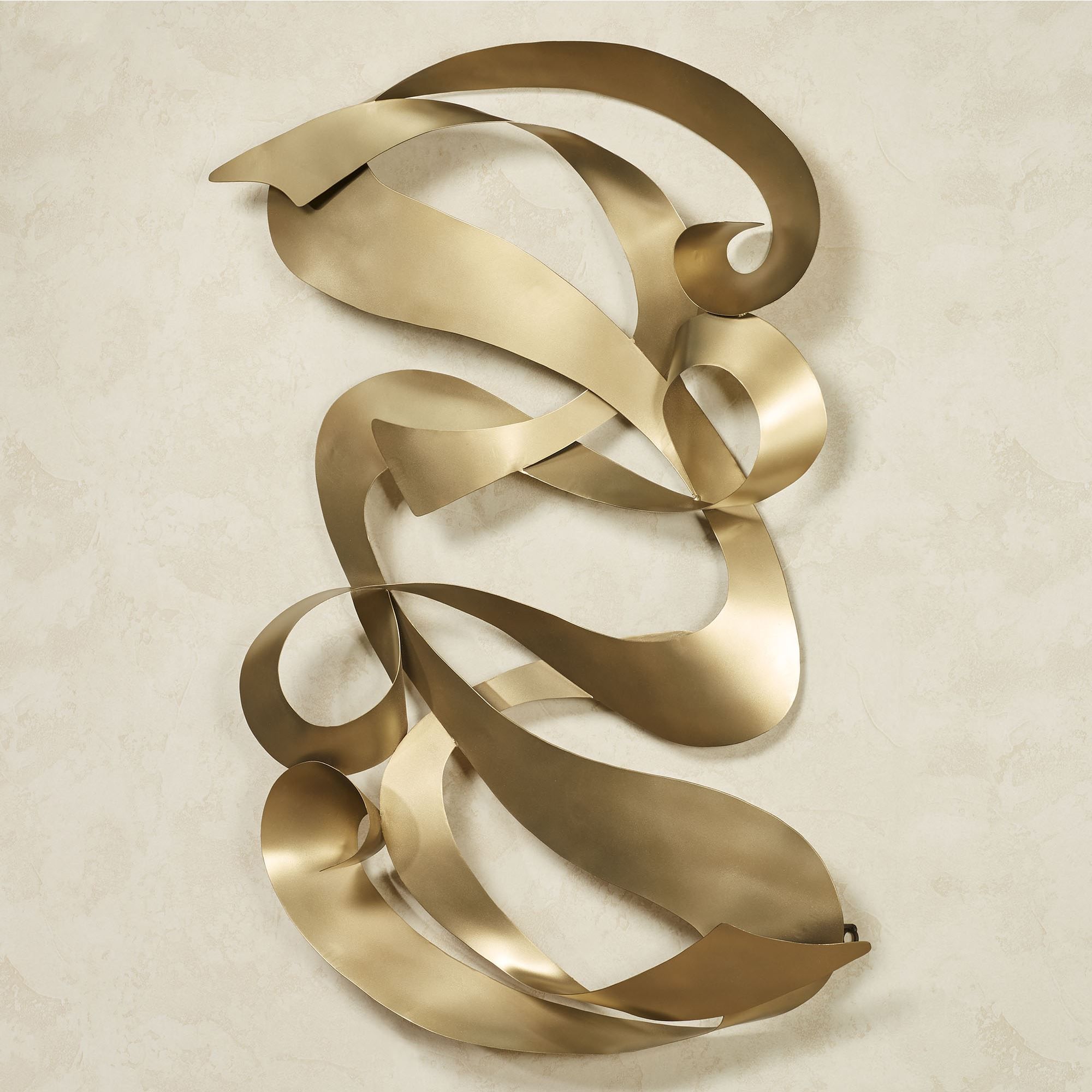 Reverence Gold Abstract Metal Wall Sculpturejasonw Studios Intended For Gold And Silver Metal Wall Art (View 12 of 15)