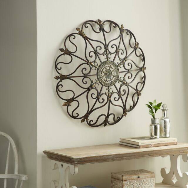 Round Black Metal Scroll Wall Decor – Wall Design Ideas Within Square Black Metal Wall Art (View 5 of 15)