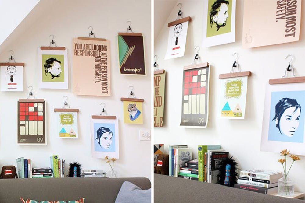 Save A Wall, Hang A Poster: 16 Ideas For Alternative Art Display Intended For Array Wall Art (View 10 of 15)