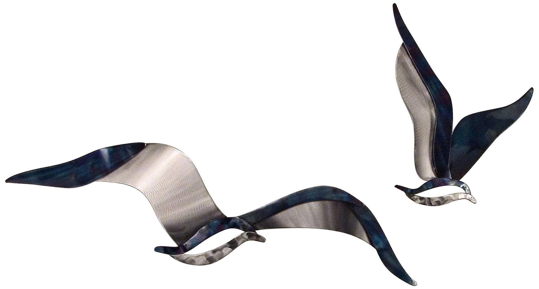 Seagulls 2 Piece 24 Inch High Metal Wall Art In 2020 | Metal Wall Art Intended For Seagulls Metal Wall Art (View 12 of 15)