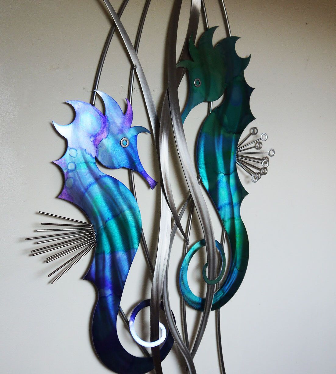 Seahorse Wall Sculptureartist Sharon Dawkins (View 4 of 15)