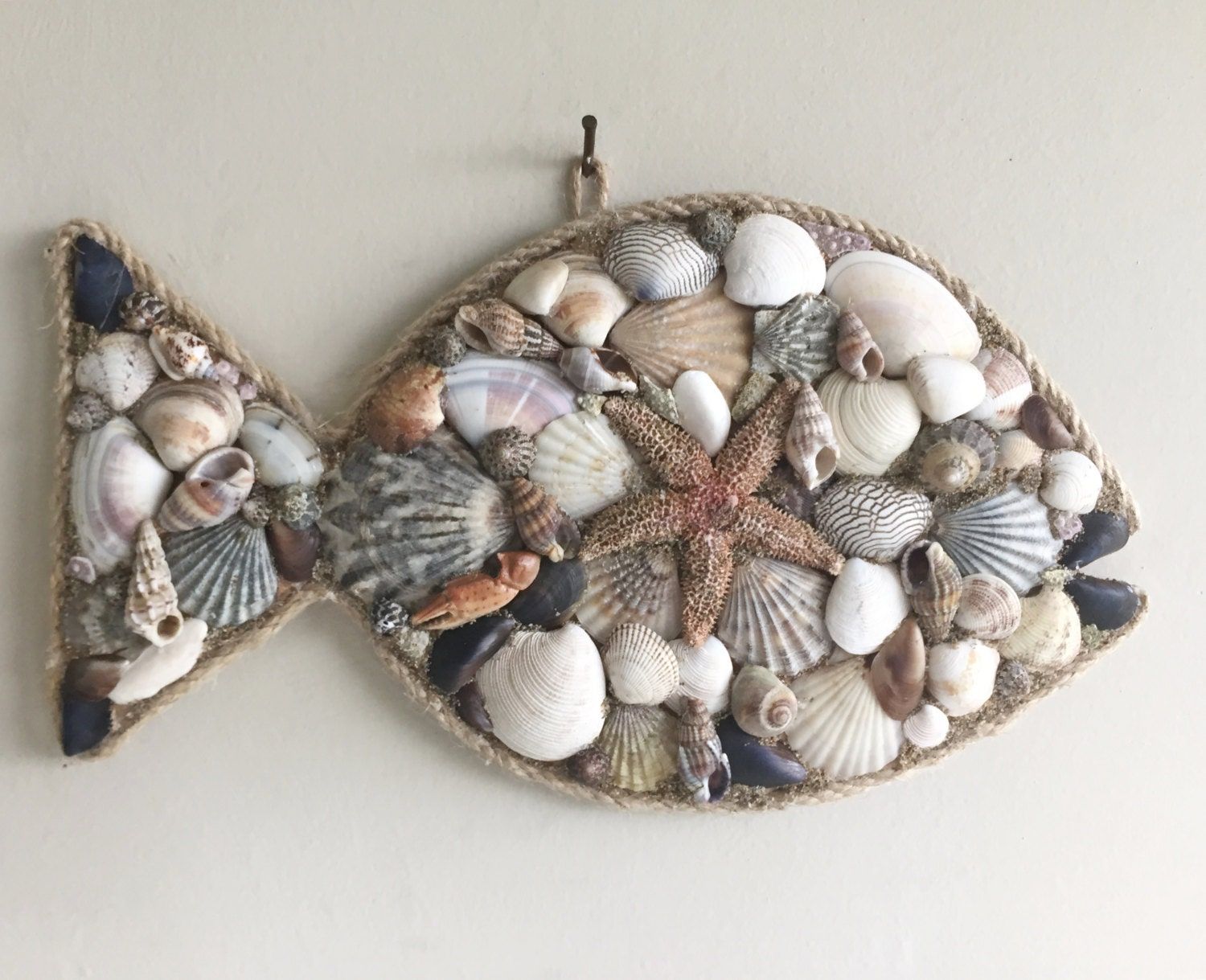 Seashells Decor/ Nautical Wall Decor/ Coastal Decor/ Ocean Pertaining To Sea Wall Art (View 4 of 15)