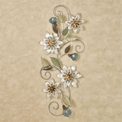 Serene Blooms Flower Vine Metal Wall Art For Yellow Bloom Wall Art (View 14 of 15)