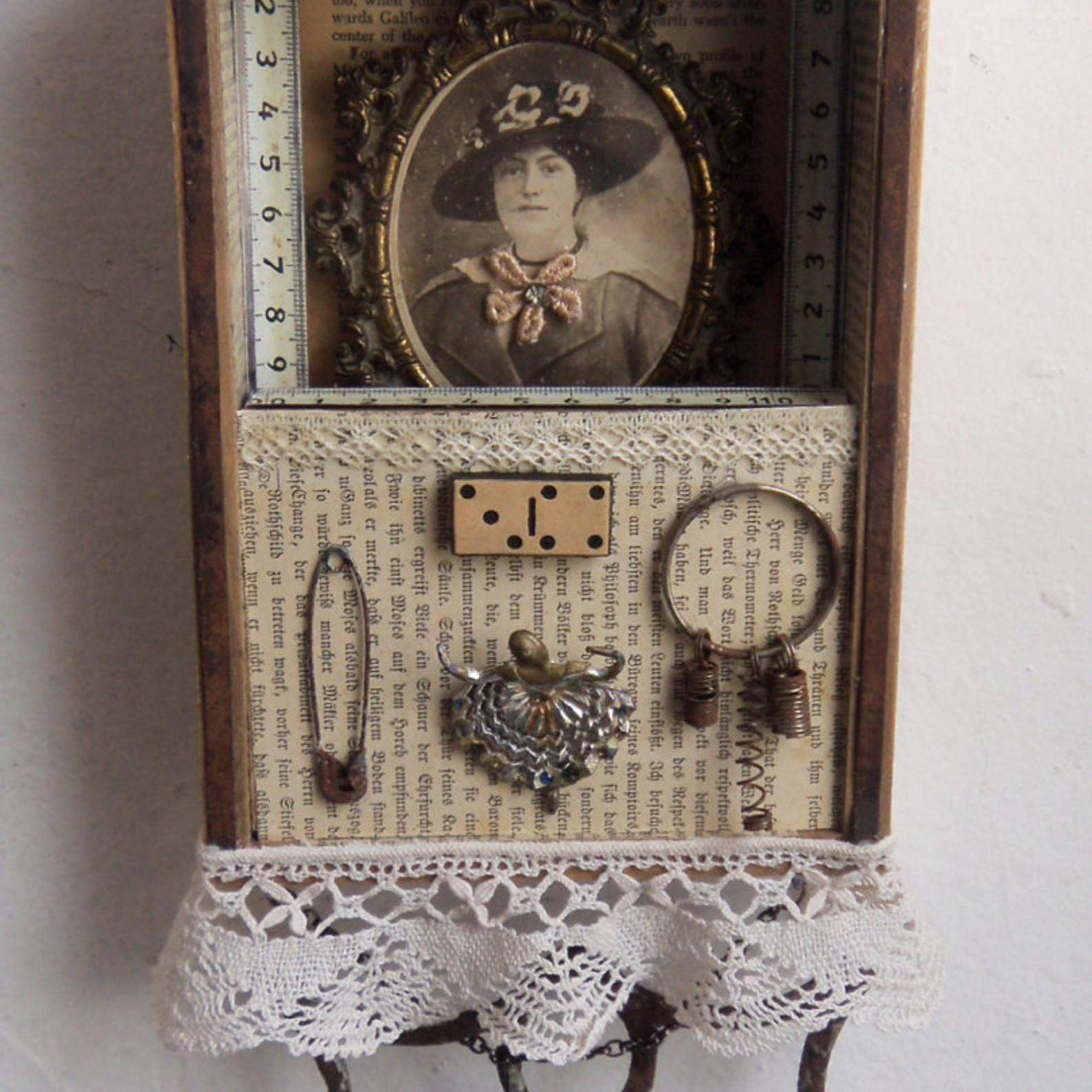 Shadow Box – Assemblage Art – Vintage Finds – 3D Wall Decoration Shabby With Shadow Box Wall Art (View 8 of 15)