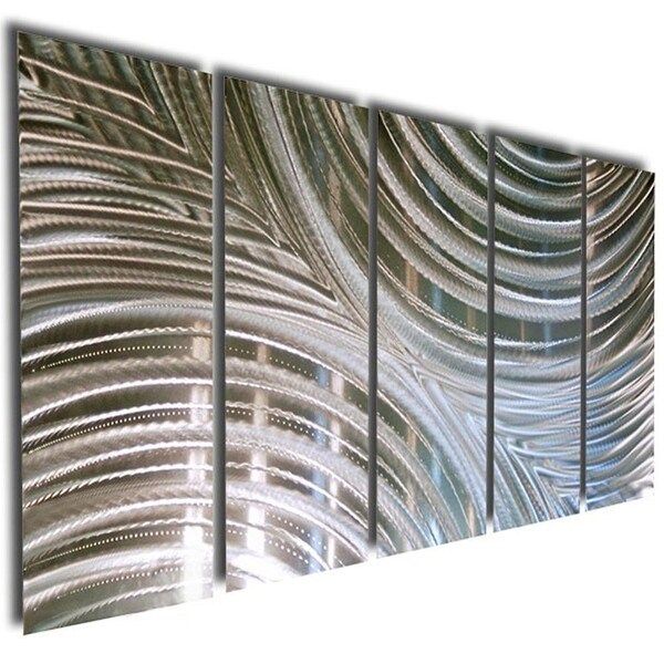 Statements2000 Etched Silver Modern Metal Wall Art Indoor/Outdoor Regarding Etched Metal Wall Art (View 10 of 15)