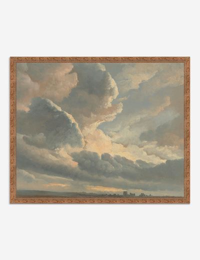 Study Of Clouds With A Sunset Near Rome' Wall Artsimon Alexandre Throughout Clement Wall Art (View 10 of 15)