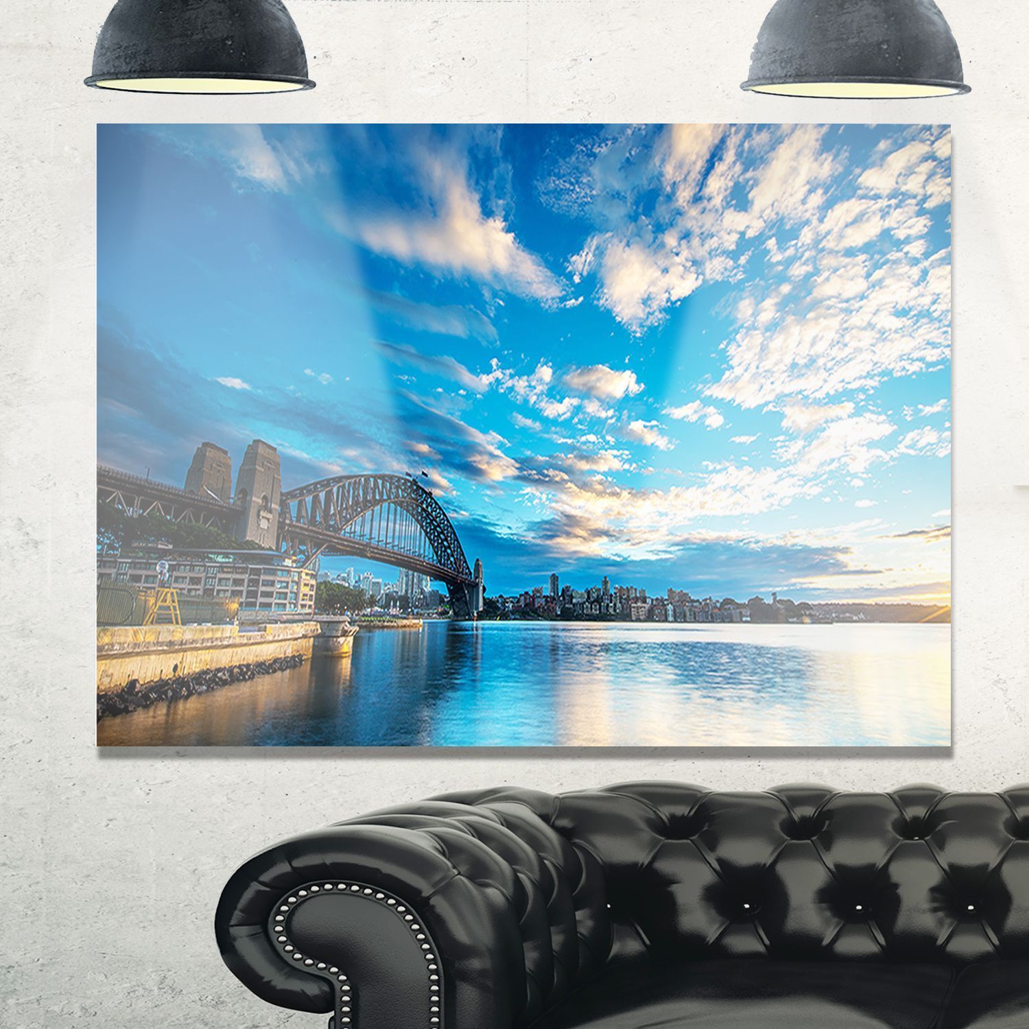 Sunrise From Sydney Harbor Bridge – Large Seashore Glossy Metal Wall Throughout Sunrise Metal Wall Art (View 11 of 15)