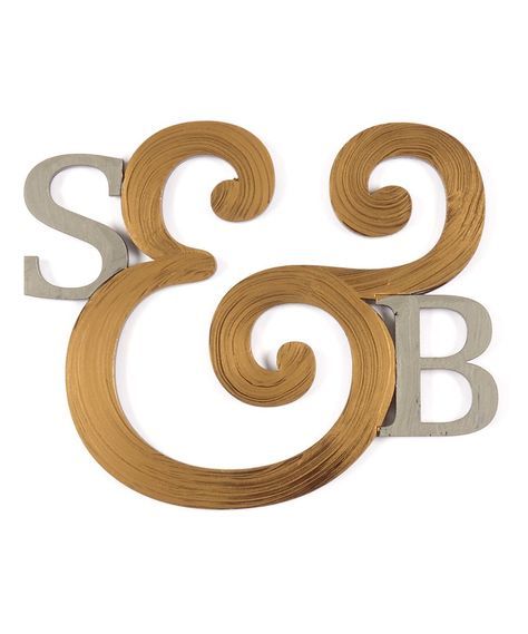 Take A Look At This Bronze & Gunmetal Ampersand Initial Wall Art Today Intended For Gunmetal Wall Art (View 15 of 15)