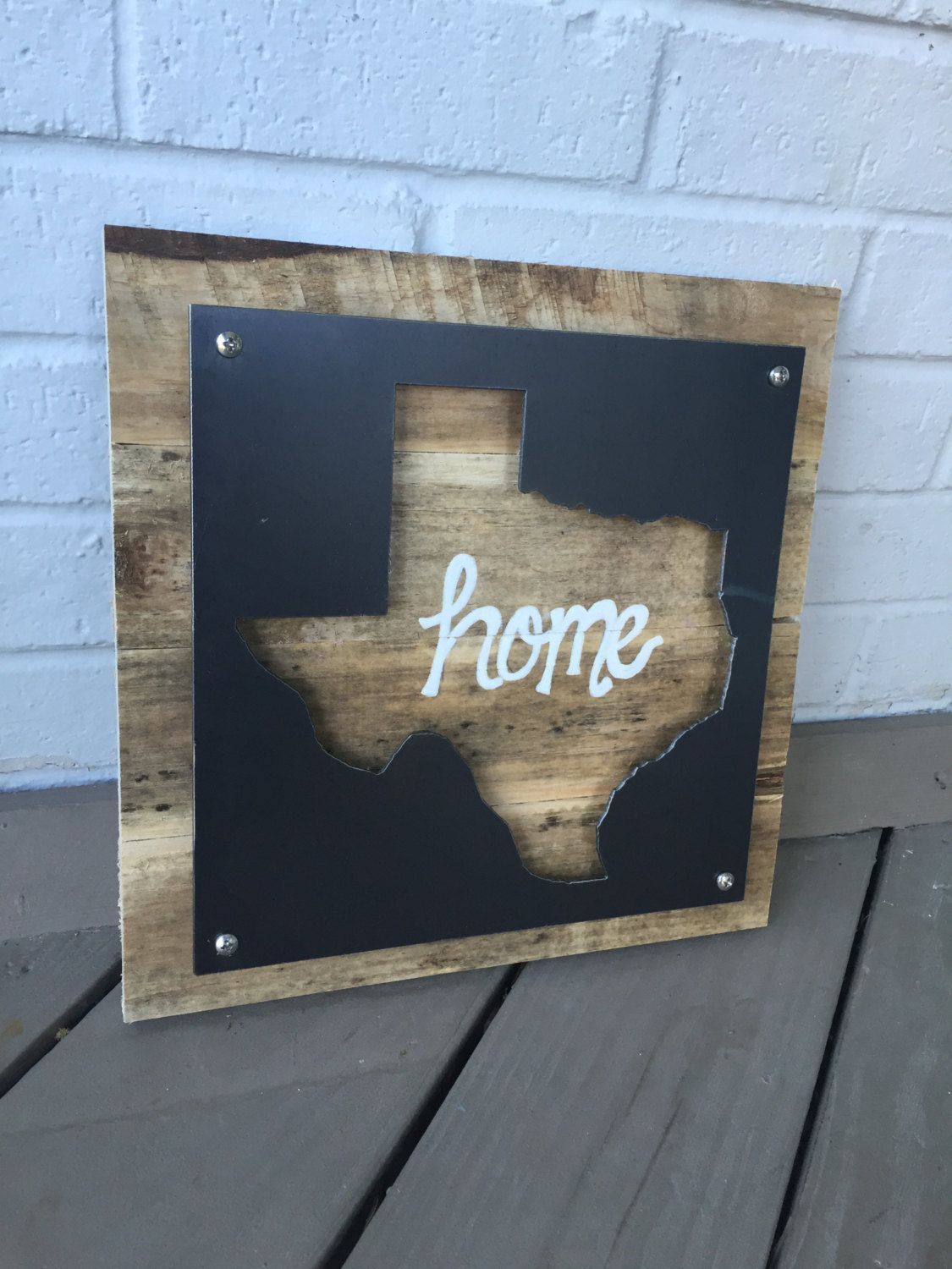 Texas Decor, Home Sign, Reclaimed Wood And Metal Sign, Pallet Wood Sign Regarding Industrial Metal Wall Art (View 12 of 15)