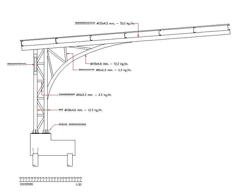 The Curve Angle Steel Section Details Are Given In This Autocad Dwg Intended For Gridlines Metal Wall Art (View 9 of 15)