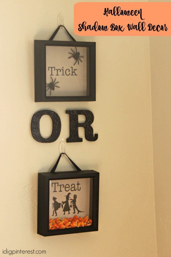 Trick Or Treat Shadow Box Wall Decor – I Dig Pinterest Within Shadow Box Wall Art (View 6 of 15)