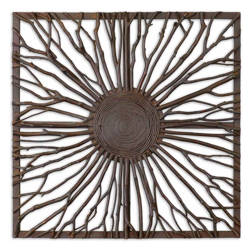 Uttermost Josiah Square Wood Wall Art – Wall Art At Hayneedle Pertaining To Branches Wood Wall Art (View 9 of 15)